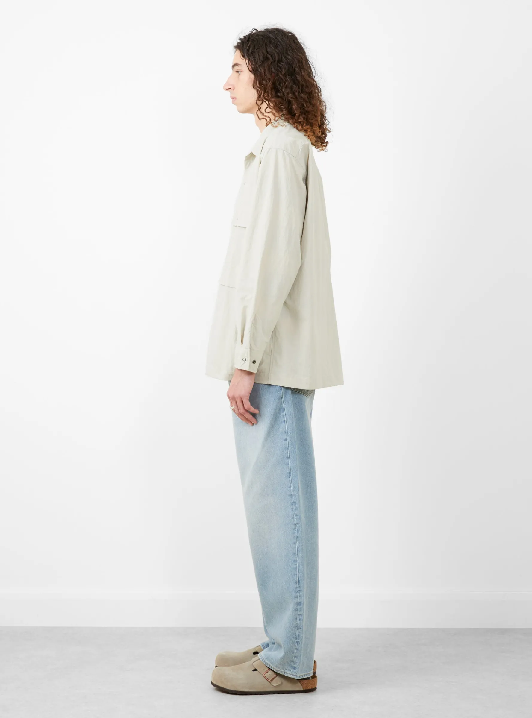 Ivan Longsleeve Shirt Ash<Pilgrim Surf + Supply Fashion