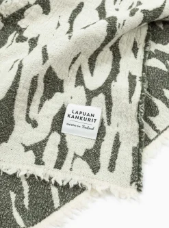 Jakala Blanket White & Green<Lapuan Kankurit Fashion