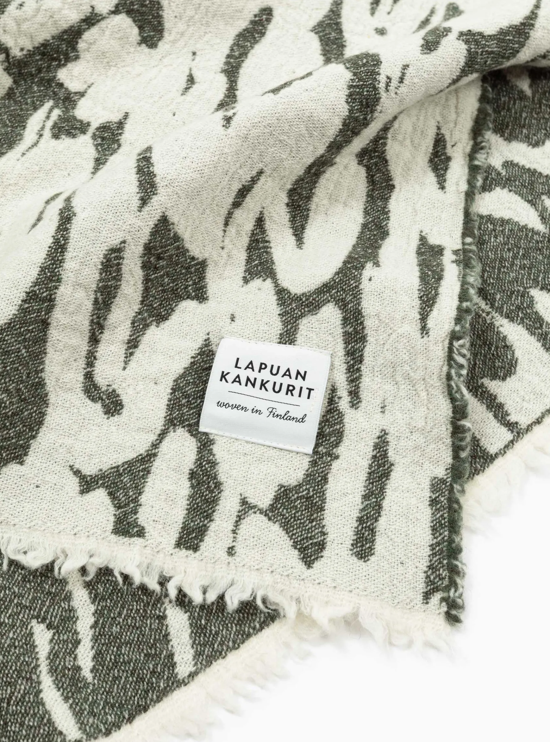 Jakala Blanket White & Green<Lapuan Kankurit Fashion