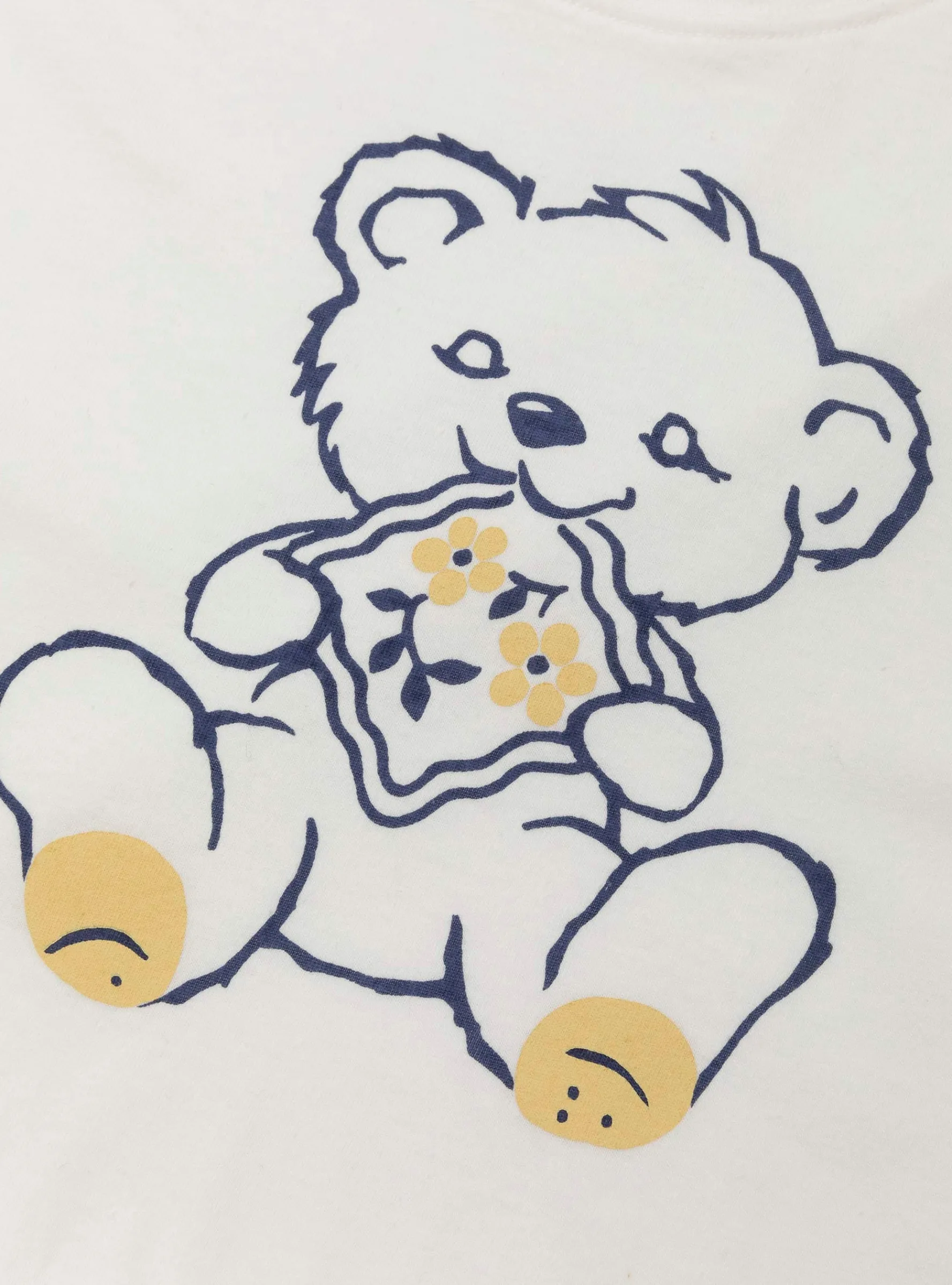 20 Jersey Crew T-Shirt Peckish Little Bear White<Kapital New