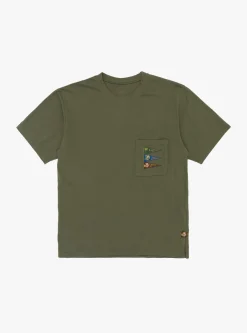 20 Jersey Pennant Tee (4 Flags) Khaki<Kapital Online