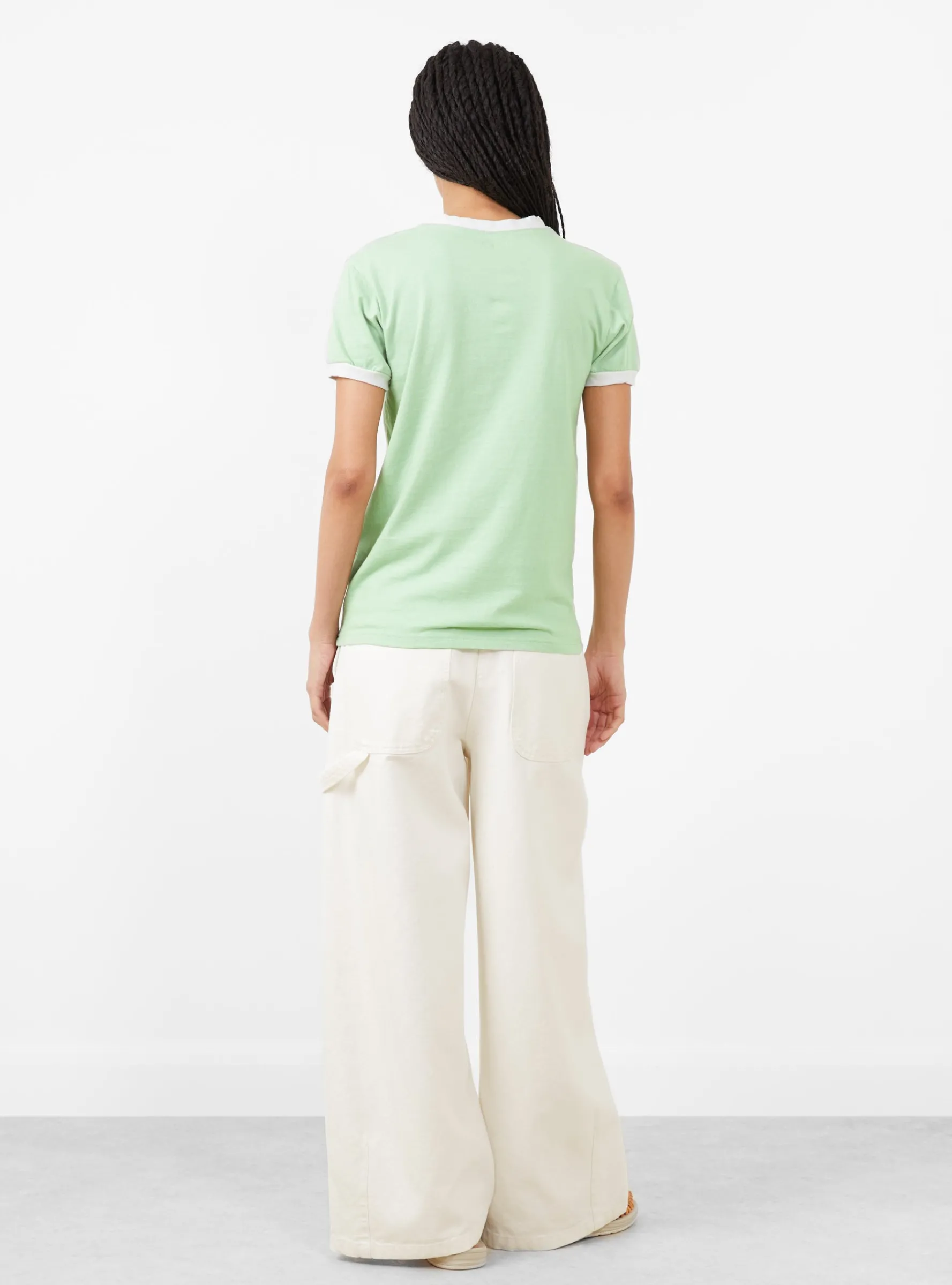 20 Jersey Ringer T-Shirt Kountry Club Mint<Kapital Fashion