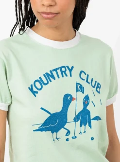 20 Jersey Ringer T-Shirt Kountry Club Mint<Kapital Fashion