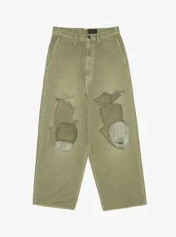 Katsuragi Port Baggy Pants Khaki<Kapital Best