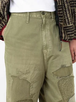 Katsuragi Port Baggy Pants Khaki<Kapital Best