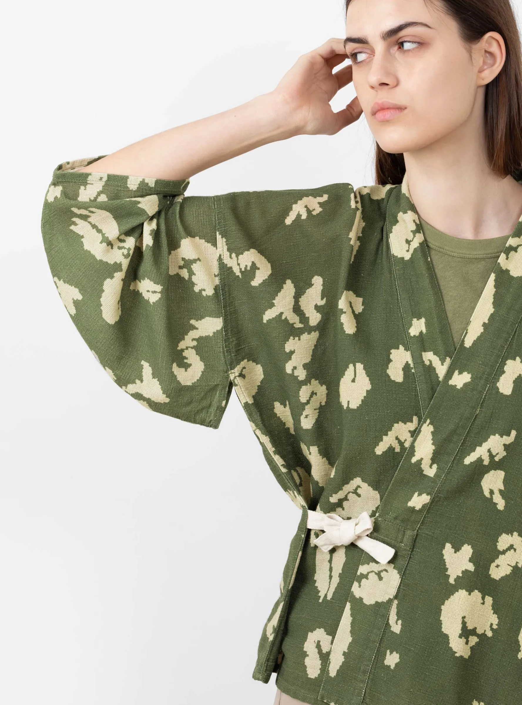 Kimono Jacket Mint and Off White<Girls of Dust Fashion