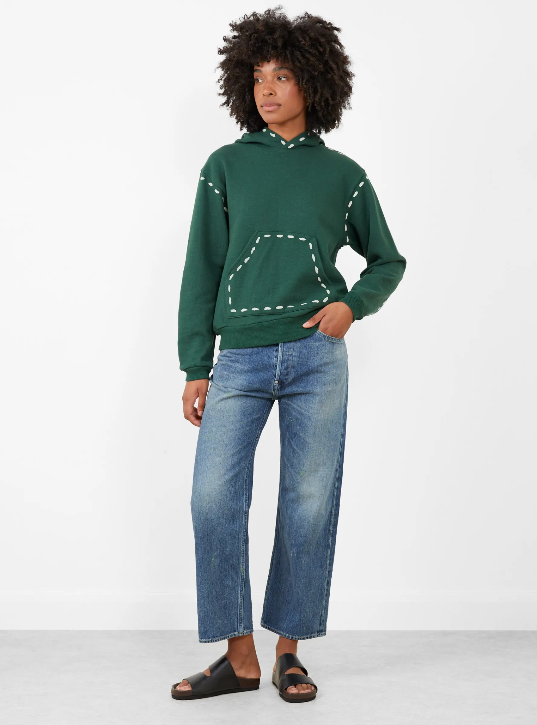Knit Marionette Hoodie Green<Kapital Discount