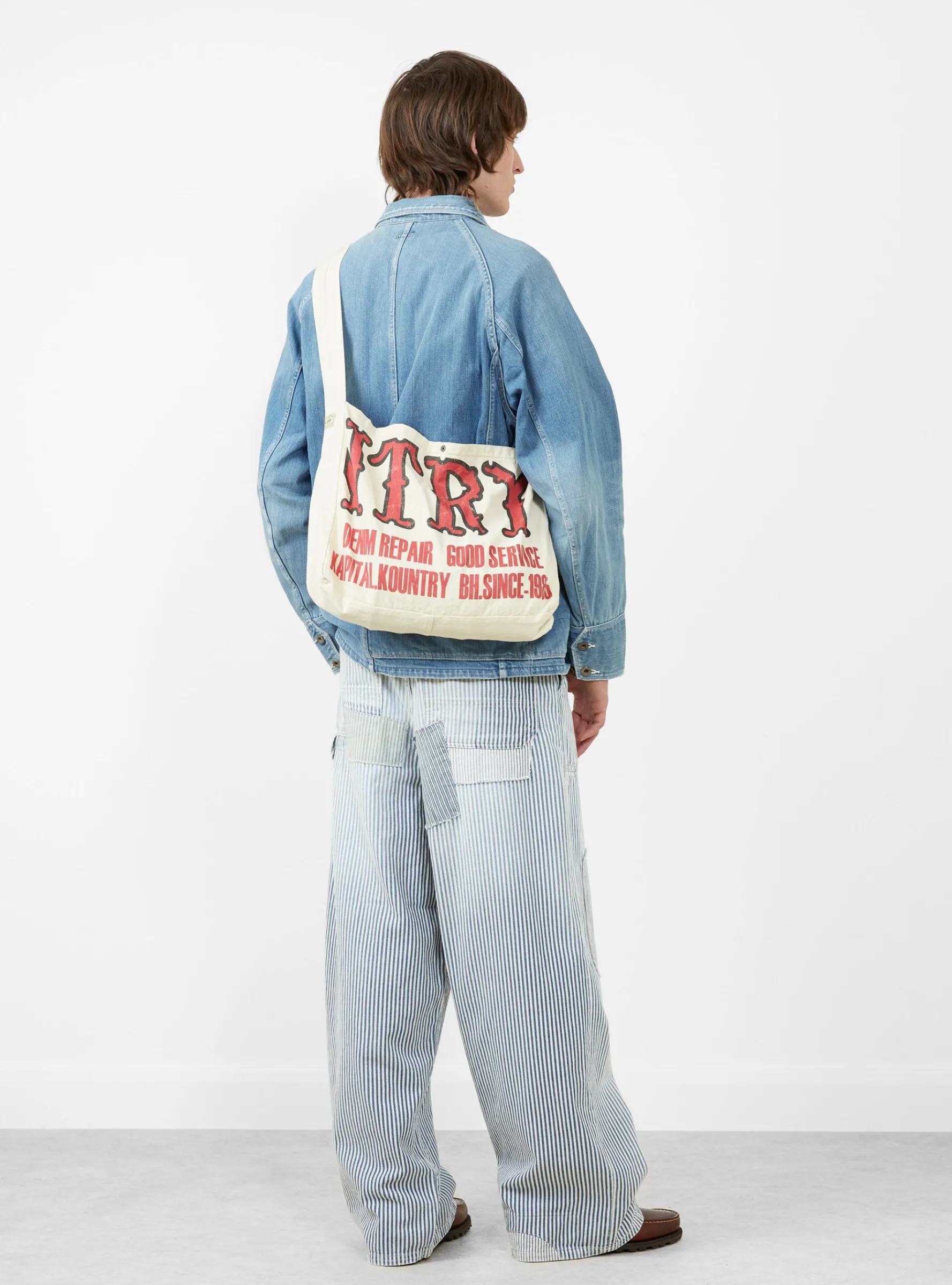 KOUNTRY FACTORY Book Bag Ecru<Kapital Hot