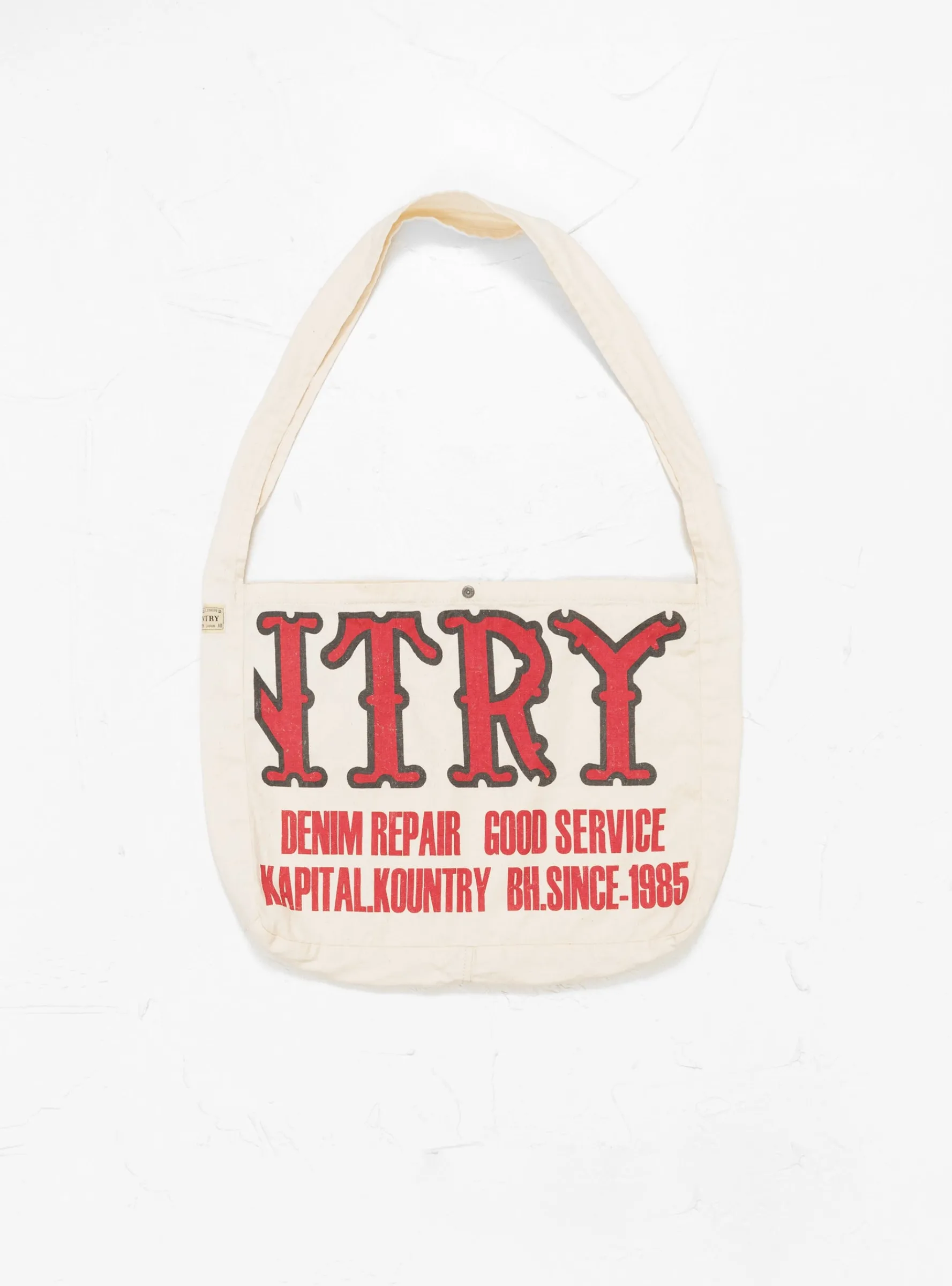 KOUNTRY FACTORY Book Bag Ecru<Kapital Hot