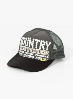 KOUNTRY Pearl Clutcher Truck Cap Grey & Black<Kapital New