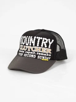 KOUNTRY Pearl Clutcher Truck Cap Black & Grey<Kapital Sale