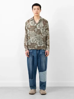 K&Z Anemone Wrangler Collar Shirt Brown<Kapital Discount