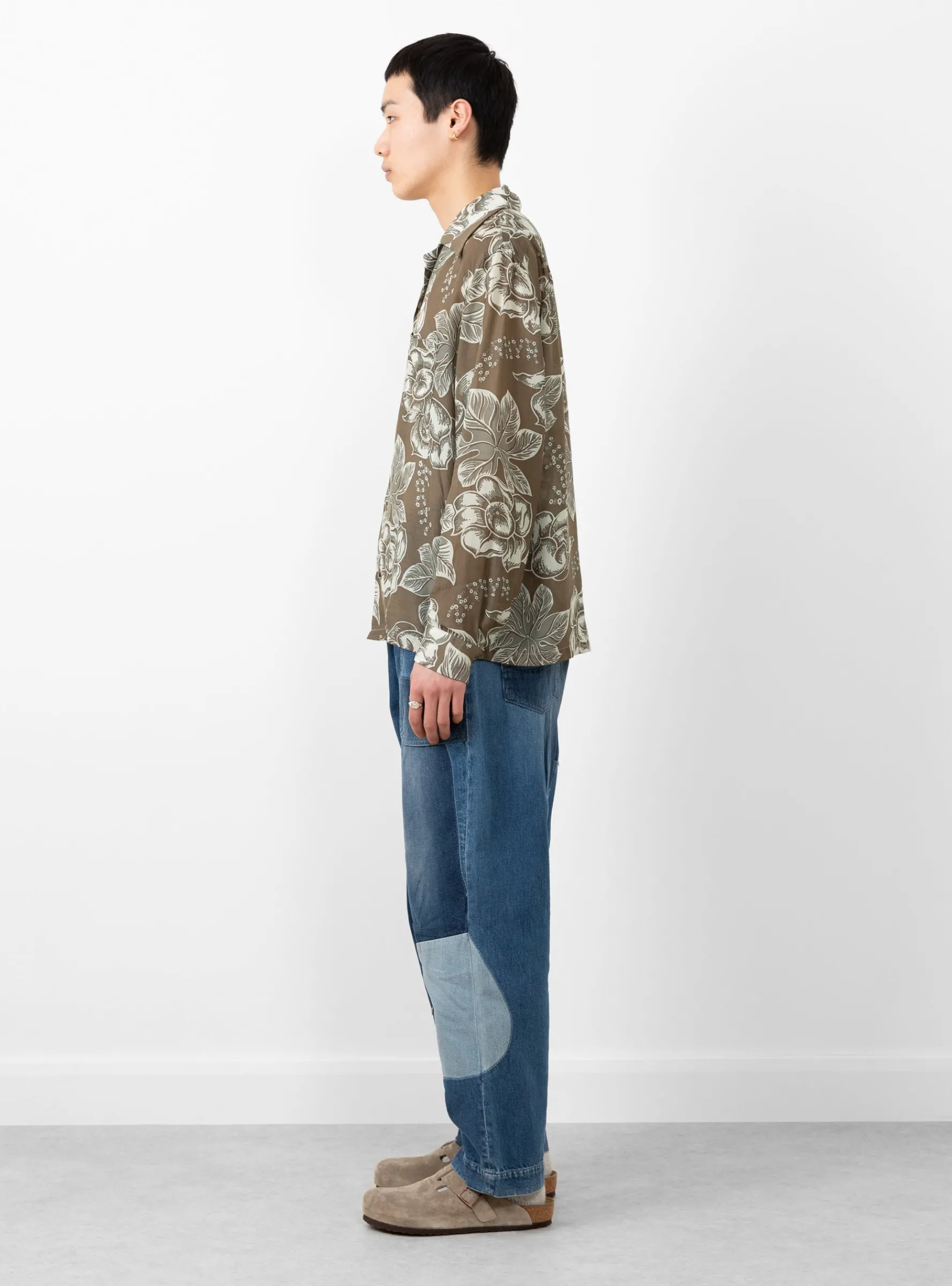K&Z Anemone Wrangler Collar Shirt Brown<Kapital Discount
