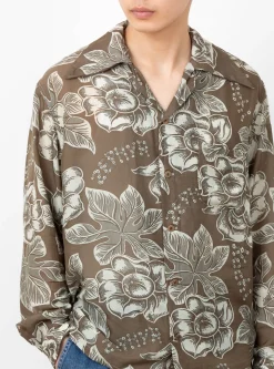 K&Z Anemone Wrangler Collar Shirt Brown<Kapital Discount