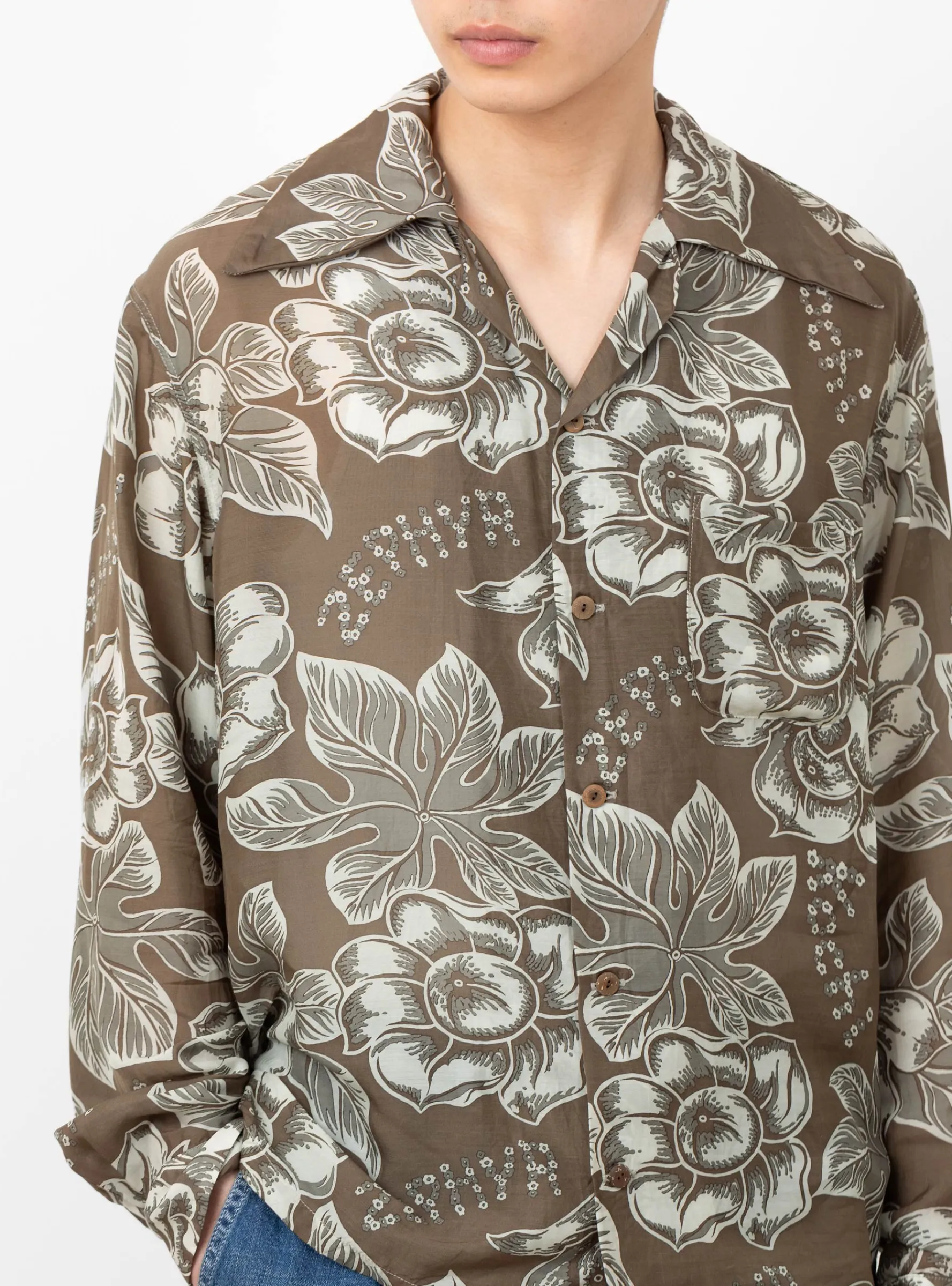 K&Z Anemone Wrangler Collar Shirt Brown<Kapital Discount