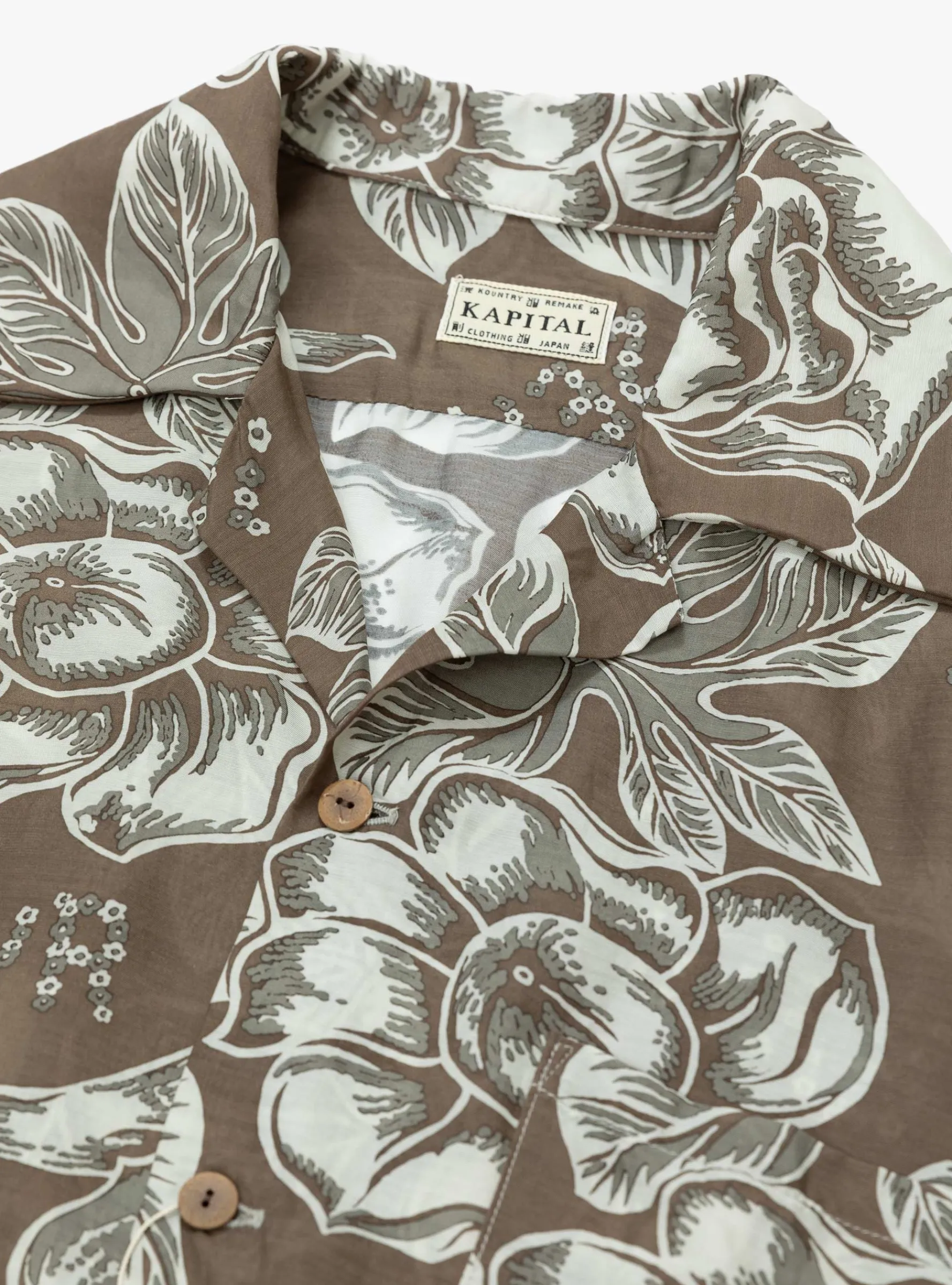K&Z Anemone Wrangler Collar Shirt Brown<Kapital Discount