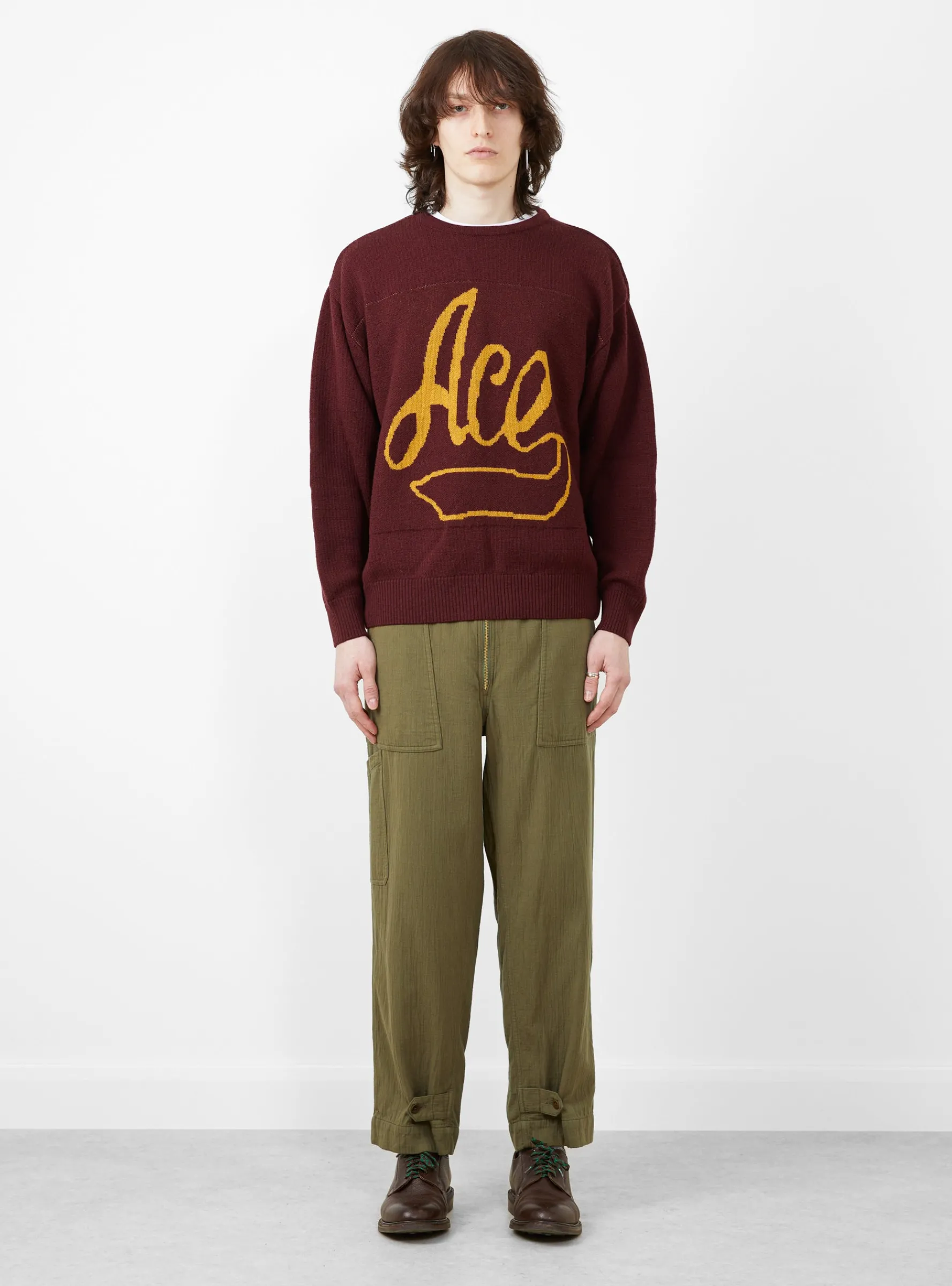 Land Pant Olive<TDR Fashion