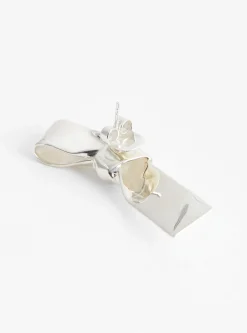 Large Cravat Silver Earrings<Annika Inez Hot