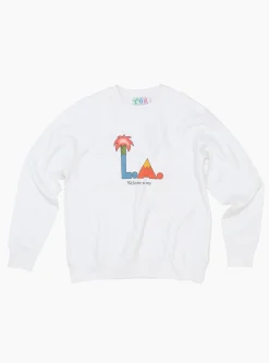 LA Sweatshirt White<TDR Online