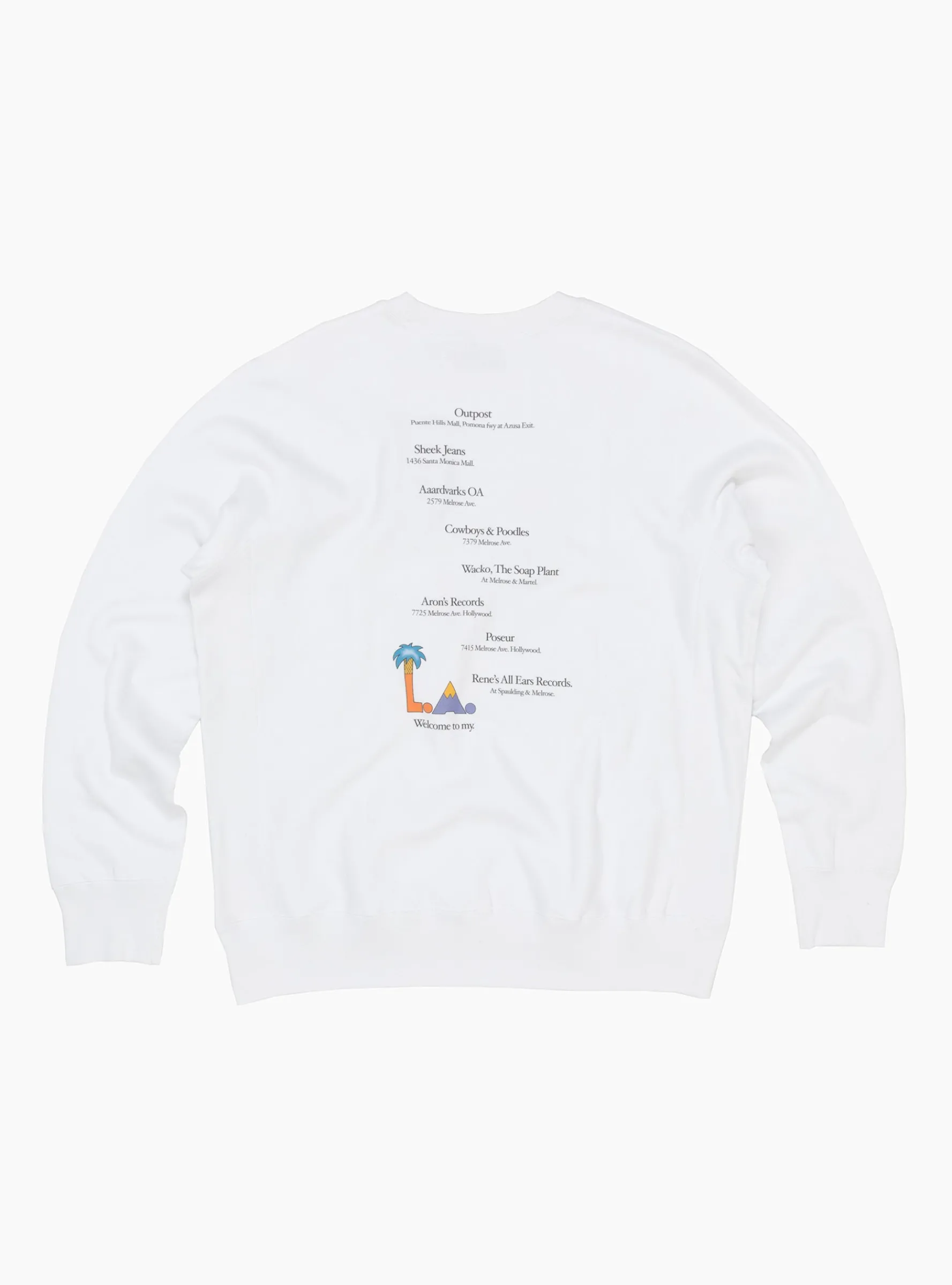 LA Sweatshirt White<TDR Online