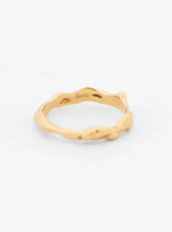 Lava Band Gold-Plated Bronze Ring<Faris Hot
