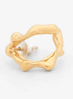 Lava Duo Single Earring Gold<Faris Online