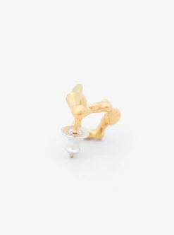 Lava Duo Single Earring Gold<Faris Online