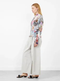 Lee Pleated Top Maria Blue<Julia Heuer New