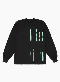Left Logo LS T-Shirt Black<b.Eautiful New