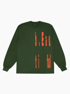 Left Logo LS T-Shirt Green<b.Eautiful Online