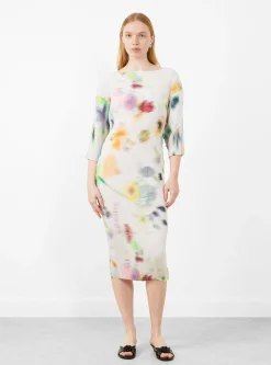 Leila Pleated Dress Mayu White<Julia Heuer Fashion