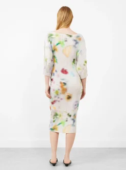 Leila Pleated Dress Mayu White<Julia Heuer Fashion
