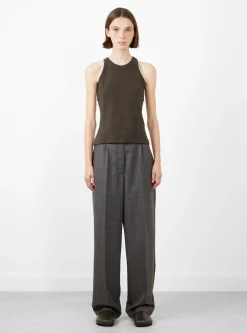 Leisure Tank Top Dark Brown<mfpen Best