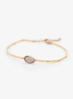 Light Pink Tourmaline Articulated Bracelet Gold<Celine Daoust Fashion