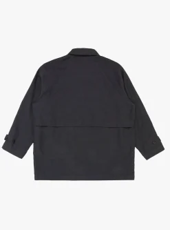 Linen/Cotton Half Coat Navy<Still By Hand Outlet