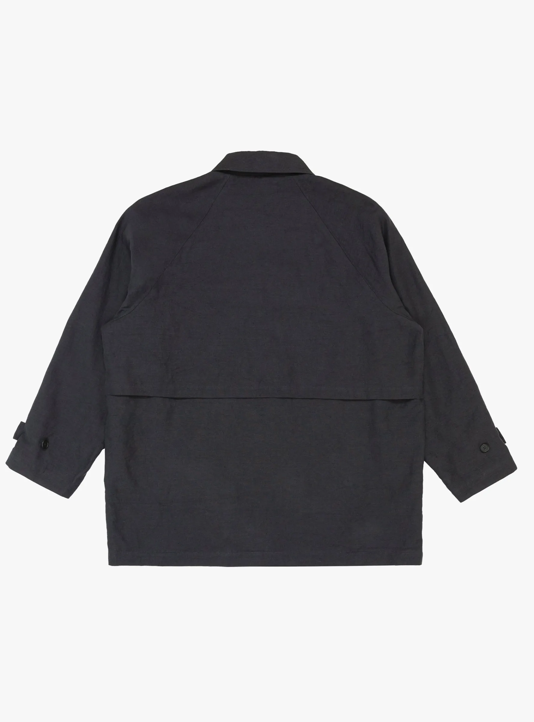 Linen/Cotton Half Coat Navy<Still By Hand Outlet