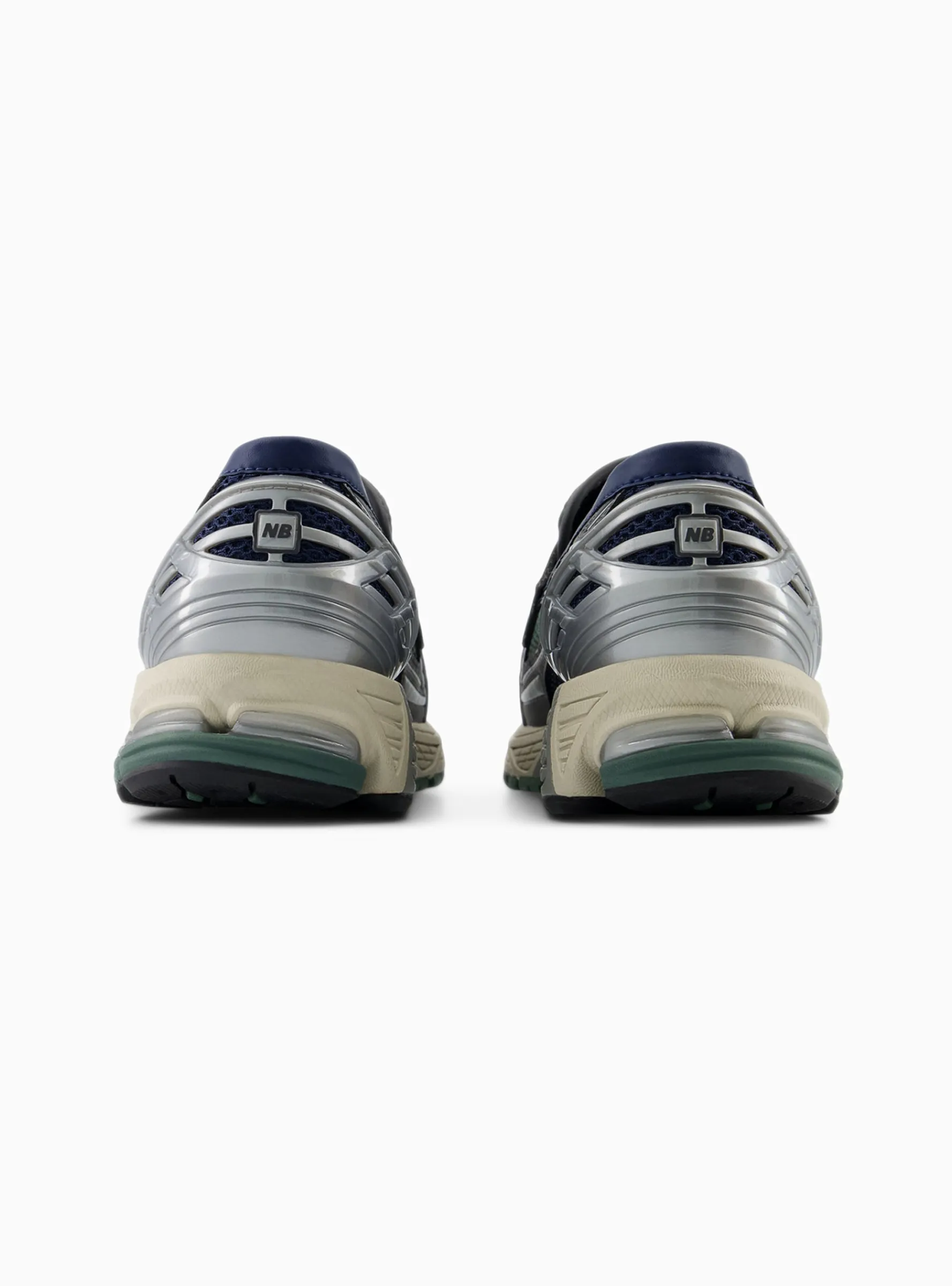 1906LOA Navy and Dark Juniper Silver Metallic Loafers<New Balance Discount