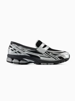 1906LOC Black Silver Metallic Loafers<New Balance New