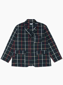 Loiter Jacket Navy Windowpane<Engineered Garments New