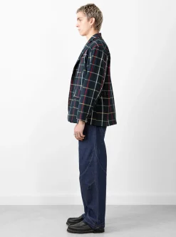 Loiter Jacket Navy Windowpane<Engineered Garments New