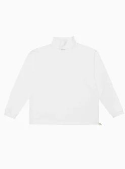 Long Sleeve High Neck Tee White<Drop Out Sports Best