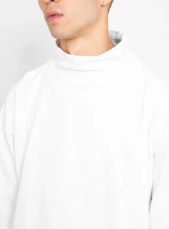 Long Sleeve High Neck Tee White<Drop Out Sports Best