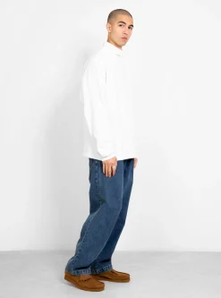 Long Sleeve High Neck Tee White<Drop Out Sports Best