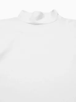 Long Sleeve High Neck Tee White<Drop Out Sports Best