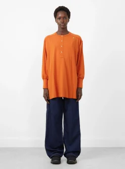 Long Sleeve Ribbed Top Orange<BEAMS BOY Online