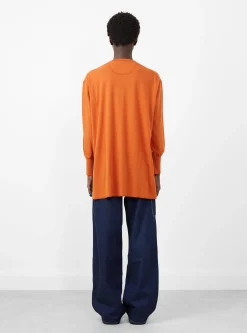 Long Sleeve Ribbed Top Orange<BEAMS BOY Online