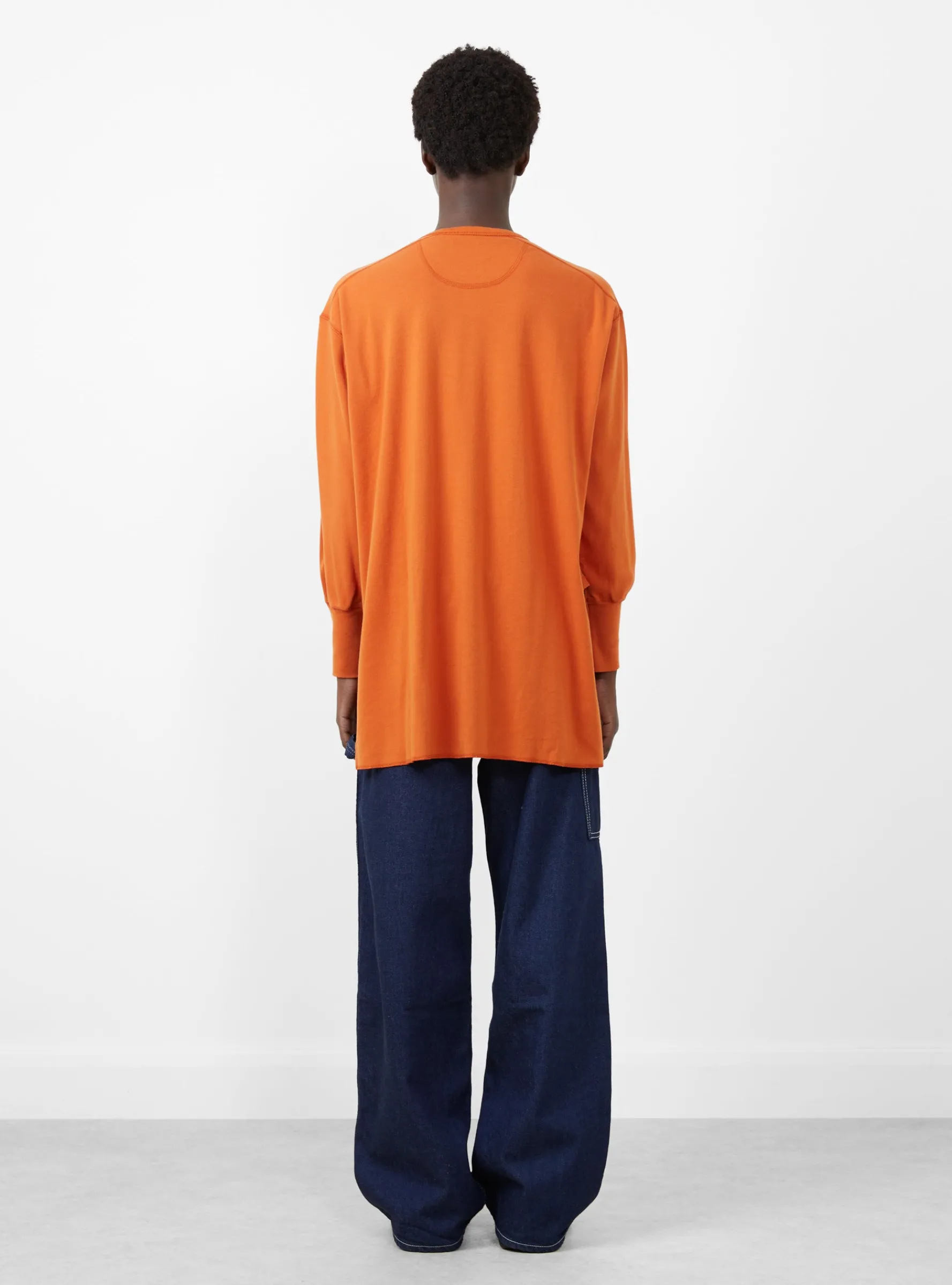 Long Sleeve Ribbed Top Orange<BEAMS BOY Online