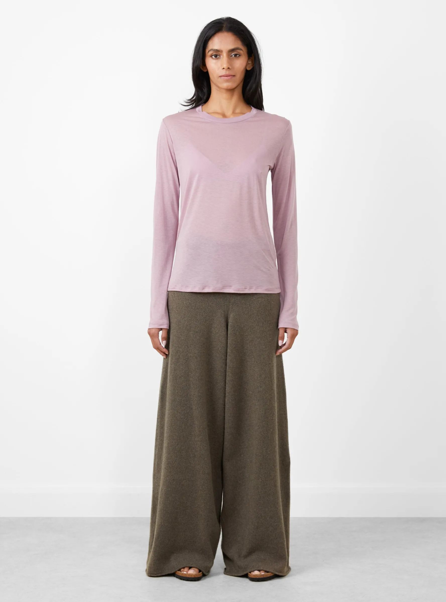 Long Sleeve Tee Still Purple<Baserange Hot