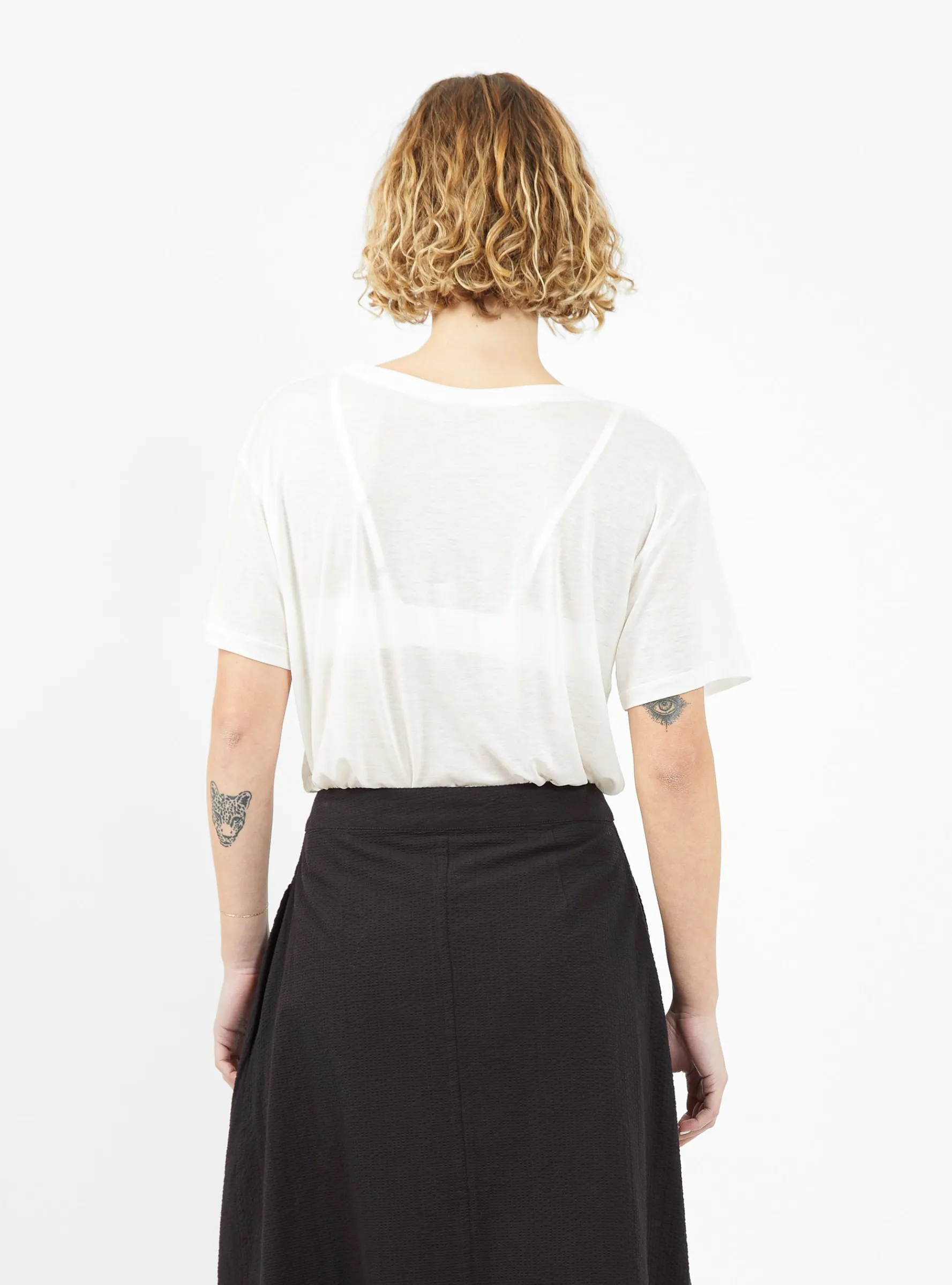 Loose T-shirt Undyed<Baserange Fashion