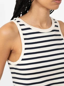 Loui Tank Top Dark Navy and White<Skall Studio Best